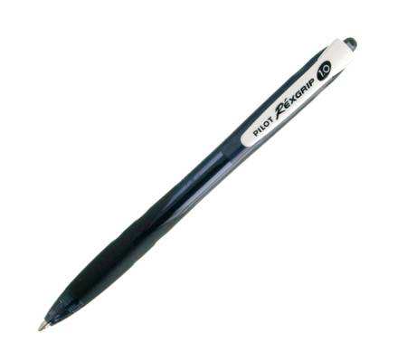 Penna a sfera a scatto Rexgrip Begreen - punta 1 mm - nero - conf. 10 pezzi - Pilot - 040010 - 4902505324741 - DMwebShop
