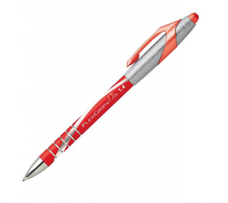 Penna a sfera a scatto Flexgrip Elite - punta 1,4 mm - rosso - Papermate - S0768280 - DMwebShop