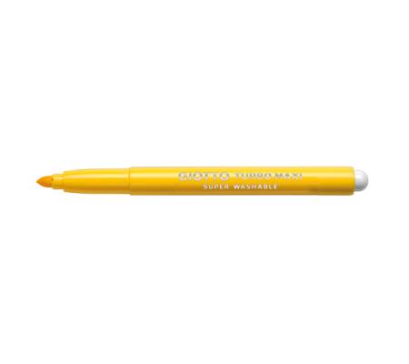 Pennarello Turbomaxi Monocolore - punta Ø 5 mm - giallo - conf. 12 pezzi - Giotto - 456002 - 8000825022692 - DMwebShop