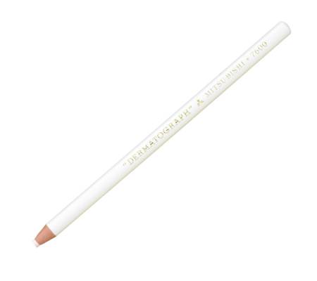 Matita dermotografica 7600 - bianco - conf. 12 pezzi - Uni Mitsubishi - M 7600 BI - 4902778005552 - DMwebShop