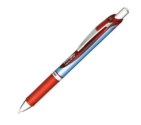 Roller a scatto Energel XM Click - punta 0,5 mm - rosso - conf. 12 pezzi - Pentel - BLN75-BO - 4902506070890 - DMwebShop