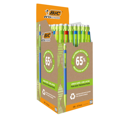 Portamine Matic Ecolution - mina 0,7 mm - conf. 50 pezzi - Bic 8877191