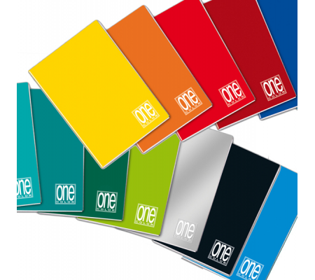 Maxiquaderno One Color - A4 - punto metallico - quadretto 4 mm - 20+1 fogli - 80 gr - Blasetti 1410