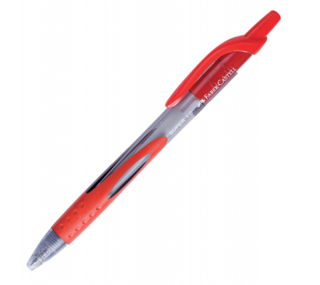 Penna a sfera a scatto Super - punta 1,0 - rosso - Faber Castell - 143821 -  - DMwebShop