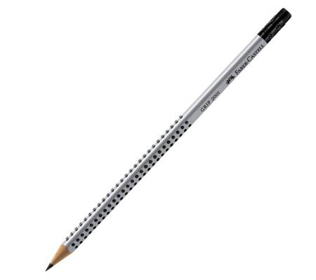 Matita di grafite Grip 2001 - gradazione HB - triangolare - con gommino - conf. 12 pezzi - Faber Castell - 117200 - 4005401172000 - DMwebShop