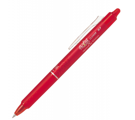 Penna a sfera a scatto Frixionball Clicker - punta 0,7 mm - rosso - cancellabile - Pilot 006792