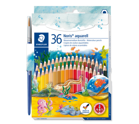Pastelli Noris aquarell 144 - astuccio 36 pezzi - Staedtler 14410ND36