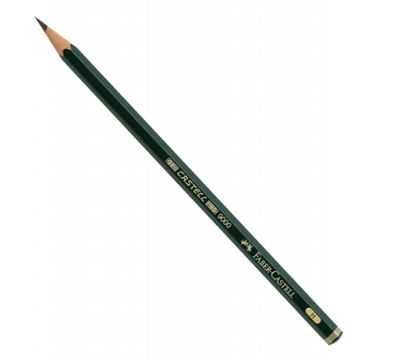Matita in grafite Castell 9000 - gradazione H - esagonale - Faber Castell 119011