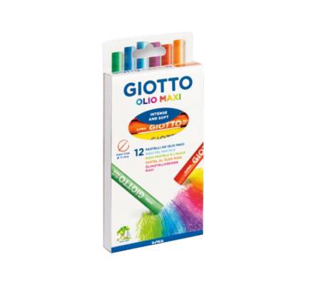 Pastelli a olio lunghezza 70 mm diametro11 mm colori assortiti Giotto F293400 - 7348