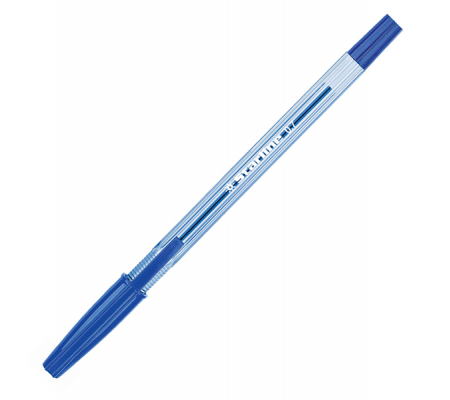 Penna a sfera - con cappuccio - punta fine 0,7 mm - blu - conf. 50 pezzi - Starline STL1107