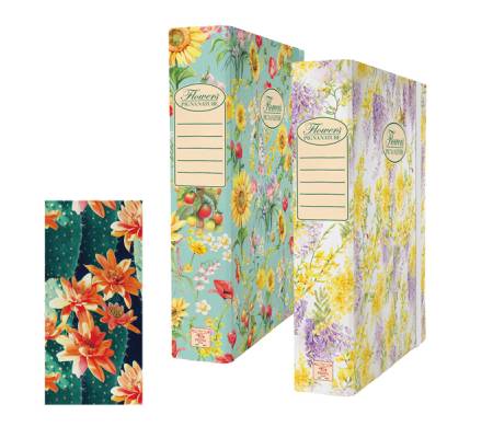 Cartella progetti Nature Flowers - 26 x 34 cm - dorso 7 cm - con elastico - conf. 3 pezzi - Pigna - 0089255D7 - 8005235009585 - DMwebShop