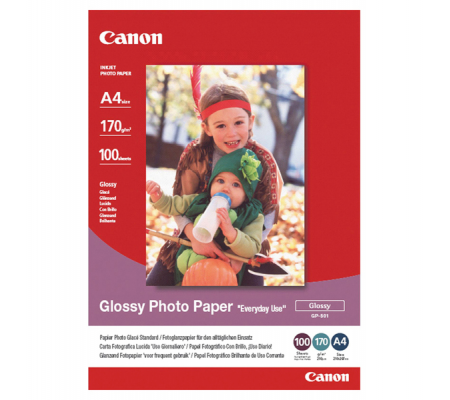 Carta lucida fotografica GP-501 - A4 - 100 Fogli - Canon - 0775B001 - 4960999293929 - DMwebShop
