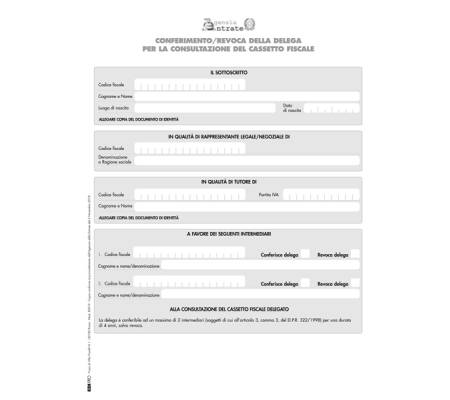 Modulo per conferimento revoca - cassetto Fiscale - 29,7 x 21 cm - conf. 10 pezzi - Edipro - E0019 - CONFE0019PZ10U - DMwebShop