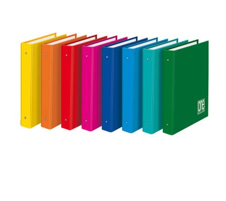 Raccoglitore One Color - A4 - 26 x 32 cm - dorso 4 cm - 4 anelli 30 mm - colori assortiti - conf. 6 pezzi - Blasetti - 2400 - 8007758124004 - DMwebShop