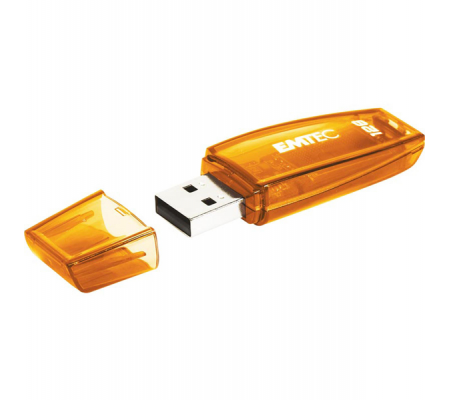 Memoria USB 2.0 - C410 - 128 Gb - Arancione - Emtec - ECMMD128G2C410 - 3126170144928 - DMwebShop