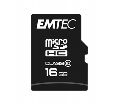 Micro SDHC Class 10 Classic - 16 Gb - Emtec - ECMSDM16GHC10CG - 3126170158475 - DMwebShop