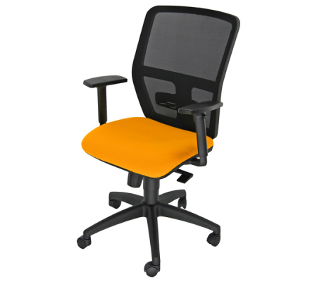 Seduta operativa ergonomica Kemper A - braccioli regolabili - arancio - Unsit - KMA/BRF/EA - 8050043748225 - DMwebShop