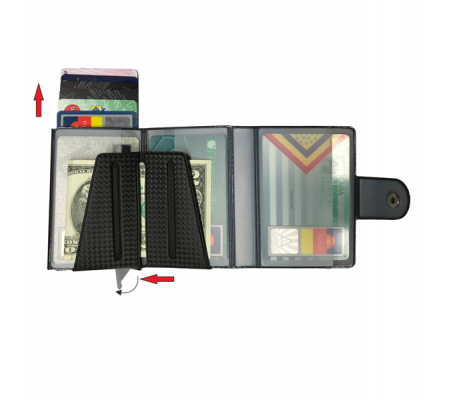 Portacard Wally Carbon - 6 x 9,5 cm - grigio - Alplast - 1030SC/2 - 8015915103038 - DMwebShop