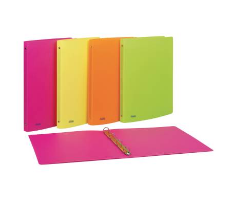 Raccoglitore - PPL - 22 x 30 mm - 4 anelli tondi - dorso 15 - colori assortiti - conf. 20 pezzi - Favorit - 400066847 - 8006779000809 - DMwebShop