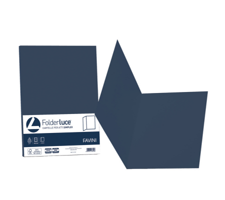 Cartelline semplici Luce - 200 gr - 25 x 34 cm - blu cobalto - conf. 50 pezzi - Favini - A506664 - 8007057263794 - DMwebShop