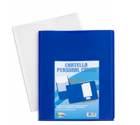 Cartella in PP Personal Cover - blu - 24 x 32 cm - Iternet - conf. 5 pezzi - Turikan - 7151BL - 8028422671518 - DMwebShop