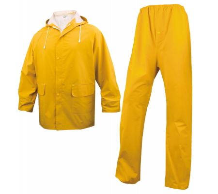 Completo impermeabile EN304 - giacca + pantalone - poliestere-PVC - taglia XXL - giallo - Deltaplus - EN304JAXX2 - 3295249128289 - DMwebShop