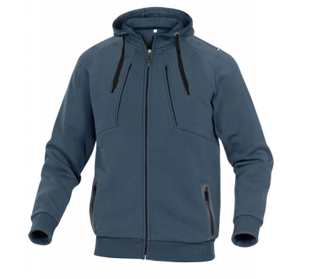 Felpa sportiva Anzio - pile-poliestere-cotone - taglia XXL - blu marino - Deltaplus - ANZIOBMXX - DMwebShop