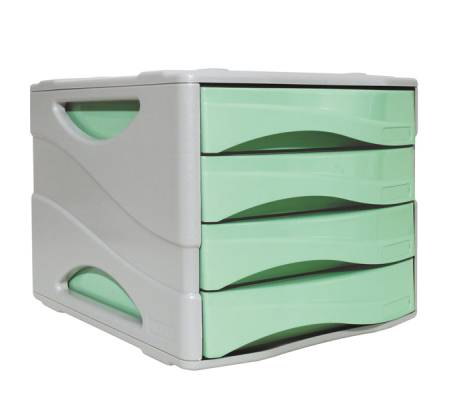 Cassettiera keep Colour Pastel - 25 x 32 cm - cassetti 5 cm - grigio-verde - Arda - 15P4PPASV - 8003438022950 - DMwebShop
