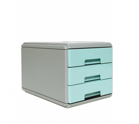 Mini Cassettiera Keep Colour Pastel - 17 x 25,4 x 17,7 cm - grigio-azzurro - Arda - 19P3PPASBL - DMwebShop