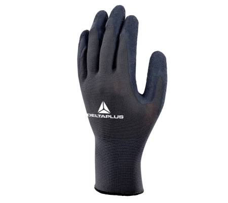 Guanti da lavoro VE630 - poliestere - palmo lattice - taglia 08 - grigio-nero - Deltaplus - VE630GR08 - 3295249171285 - DMwebShop