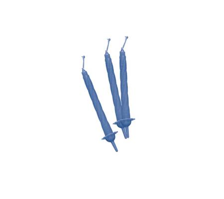 Candeline con supporto H 8 cm - celeste - conf. 12 pezzi - Big Party - 70402. - 8020834704020 - DMwebShop