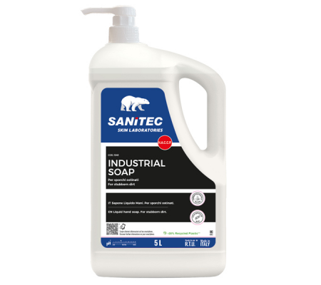 Sapone lavamani industria Soap - arancio - dispenser 5 lt - Sanitec - 1045 - 8032680391262 - DMwebShop