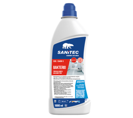 Bakterio detergente disinfettante - 1 lt - Sanitec - 1540N-S - 8032680392719 - DMwebShop