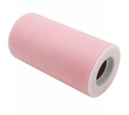 Tulle in rotolo - 12,5 cm x 25 mt - rosa - Big Party - 85045 - 8020834850451 - DMwebShop