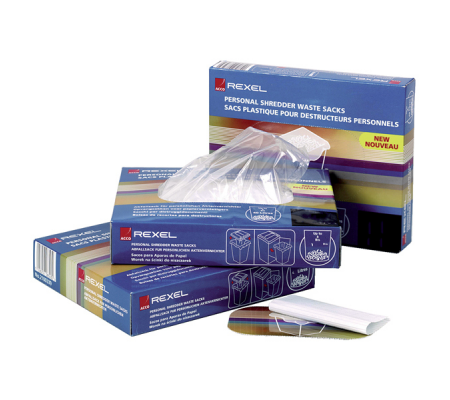 Sacchi per distruggidocumenti - fino a 225 lt - plastica - conf. 100 pezzi - Rexel - 40090 - DMwebShop