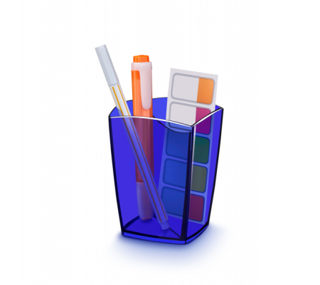 Bicchiere portapenne 530H - 7,4 x 7,4 x 9,5 cm - electric blue - Cep - 1005300721 - DMwebShop