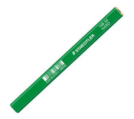 Matita piatta Carpenter - dura - conf. 12 pezzi - Staedtler - 148 50 - 4007817148426 - DMwebShop