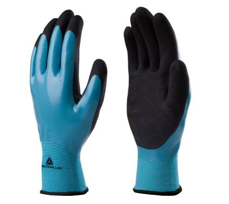 Guanti WeteDry VV636BL - poliammide - palmo in nitrile - taglia 09 - blu-nero - Deltaplus - VV636BL09 - 3295249228323 - DMwebShop