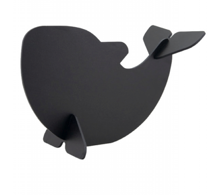 Lavagna Silhouette - 22 x 14,5 x 10 cm - nero - forma balena - Securit - T3D-WHALE - 8719075285794 - DMwebShop