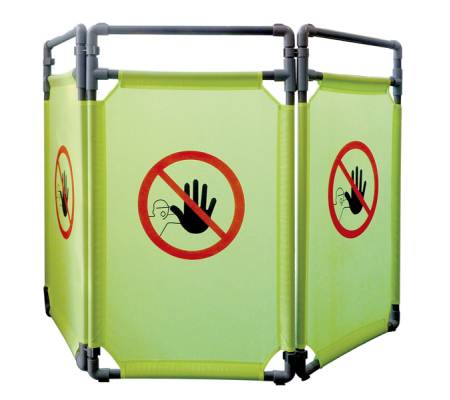 Barriera per interni - NO ENTRY - 3 pannelli - polietilene - 170 x 100 cm - Cartelli Segnalatori - BARV170 - 3321360000699 - DMwebShop