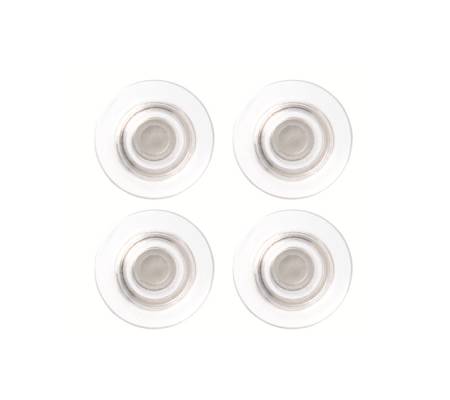 Magneti extraforti diametro 3,2 cm trasparente blister 4 pezzi Nobo 1904116 - 22771