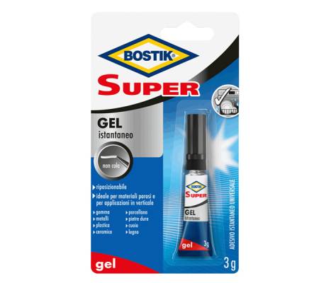 Colla istantanea universale - 3 gr - Ultra Rapdio Gel - trasparente - Bostik - D2740 - 8023779027407 - DMwebShop