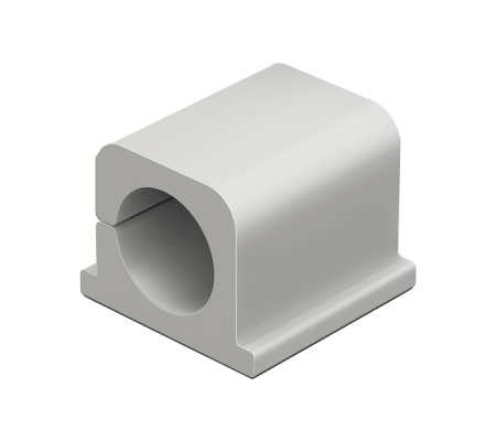 Clip Cavoline PRO fermacavi adesiva per 2 cavi grigio - conf. 4 pezzi - Durable - 5043-10 - DMwebShop