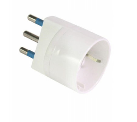Adattatore semplice con spina 2P+T 16A presa Schuko 16A - Mkc 492517925