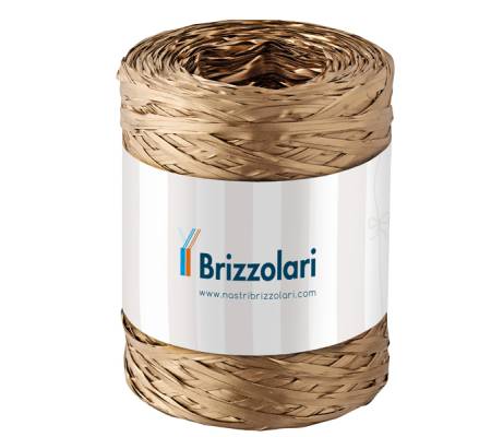 Nastro Rafia sintetica - oro 33 - 5 mm x 200 mt - Brizzolari - 01003733 - 8031653208132 - DMwebShop