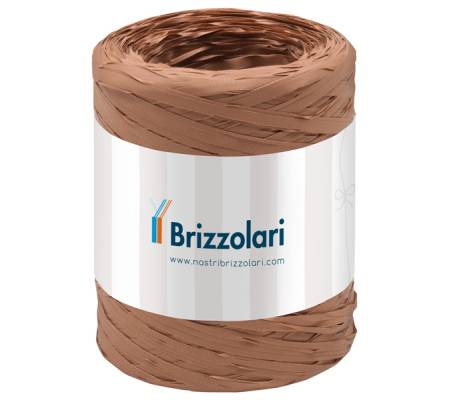 Nastro Rafia sintetica avana 32 - 5 mm x 200 mt - Brizzolari - 01003732 - 8031653400024 - DMwebShop