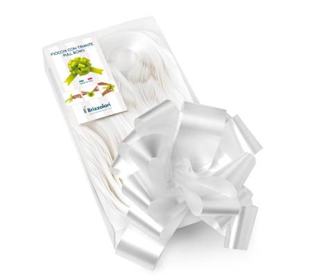 Nastri strip 6800 - in polipropilene - bianco 01 - per fiocco autocomponibile - 50 mm - Ø 20 cm - conf. 30 pezzi - Brizzolari - 00313301 - 8031653021113 - DMwebShop