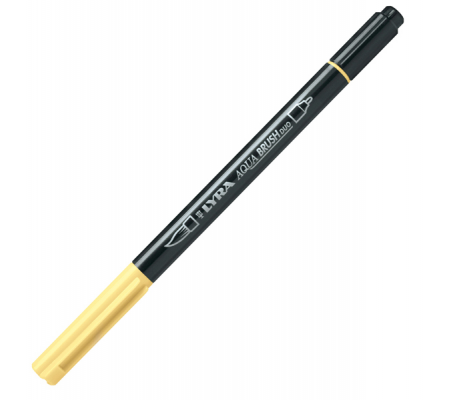 Pennarello Aqua Brush Duo - punte 2-4 mm - giallo chiaro - Lyra - L6520002 - 4084900661680 - DMwebShop