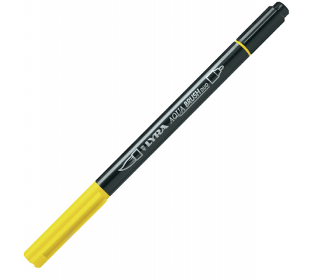 Pennarello Aqua Brush Duo - punte 2-4 mm - giallo di cadmio limone - Lyra - L6520005 - 4084900661710 - DMwebShop
