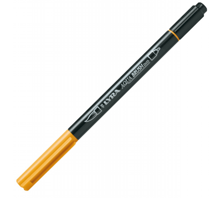 Pennarello Aqua Brush Duo - punte 2-4 mm - giallo di cadmio scuro - Lyra - L6520008 - 4084900661772 - DMwebShop